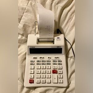 Canon printing calculator and paper